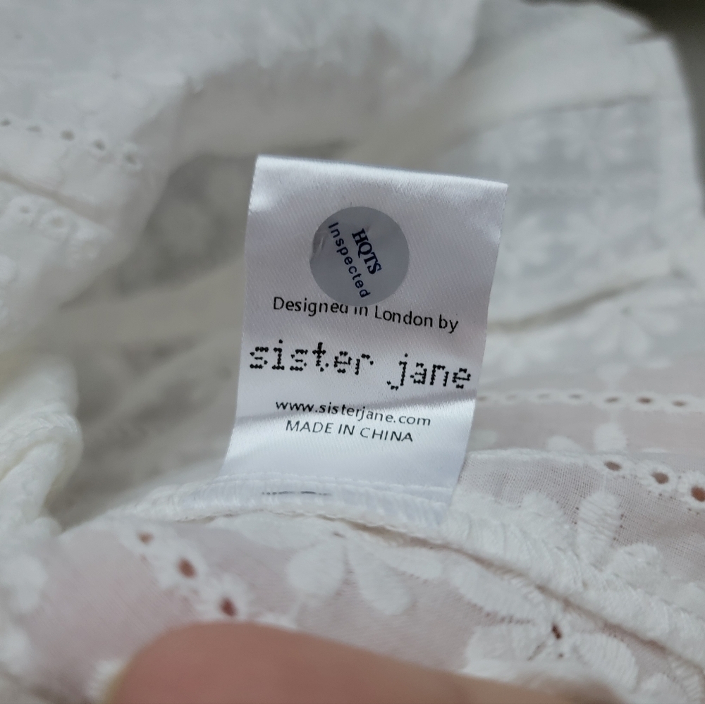 Sister Jane Best Wishes Embroidered Top Size S Nwt — image 8 of 8